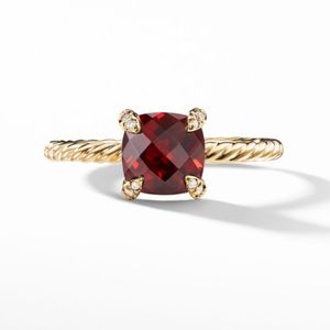 David Yurman Chatelaine Garnet Ring size 5